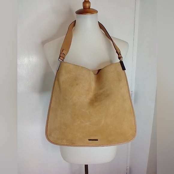 Gucci Handbags - VINTAGE CAMEL SUEDE GUCCI BAG